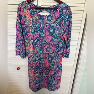 L Lilly dress with open back cut out beautiful color